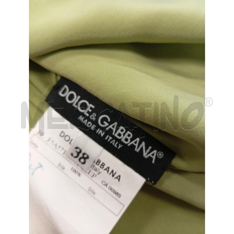 BLUSA DONNA DOLCE&GABBANA SETA VERDE MANICA SBUFFO | Mercatino dell'Usato Verona fiera 5