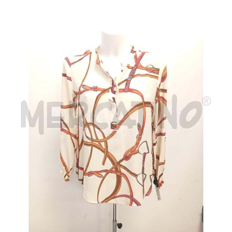 BLUSA DONNA MARELLA SETA BEIGE CINTURE  | Mercatino dell'Usato Verona fiera 1