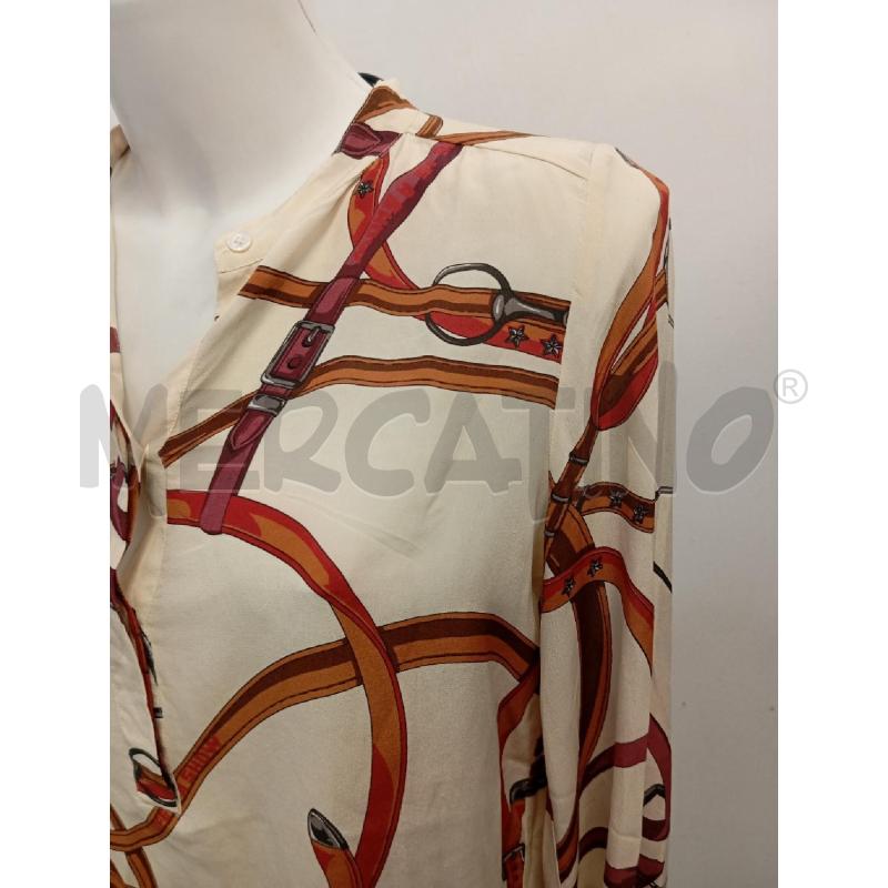 BLUSA DONNA MARELLA SETA BEIGE CINTURE  | Mercatino dell'Usato Verona fiera 2