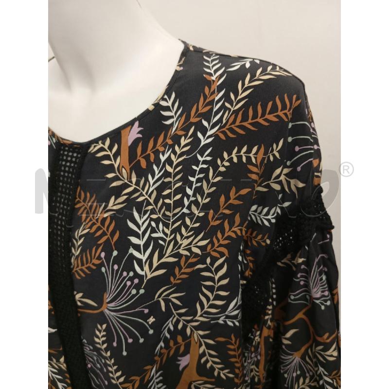 BLUSA DONNA MISSONI SETA NERO FOLGIE BEIGE LILLA  | Mercatino dell'Usato Verona fiera 2