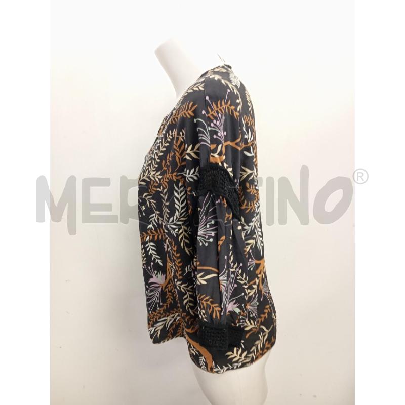 BLUSA DONNA MISSONI SETA NERO FOLGIE BEIGE LILLA  | Mercatino dell'Usato Verona fiera 3