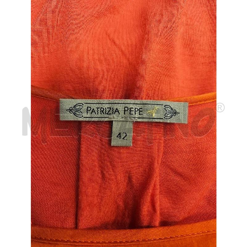 BLUSA DONNA PATRIZIA PEPE ARANCIO SCRI BIA  | Mercatino dell'Usato Verona fiera 4