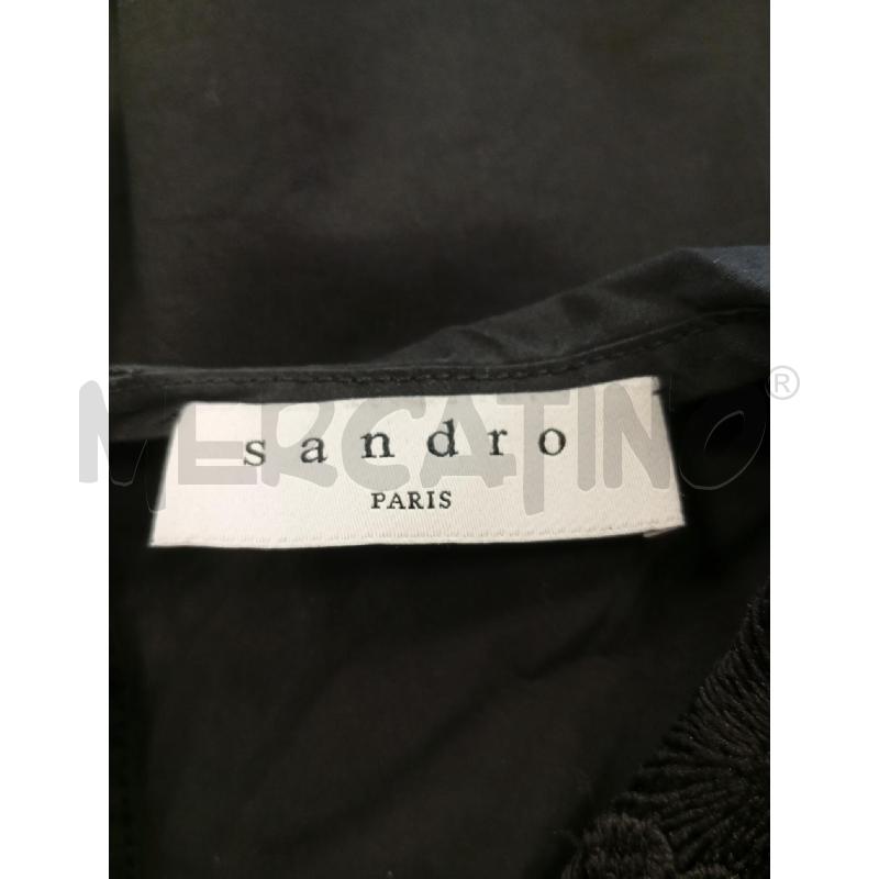 BLUSA DONNA SANDRO COTONE NERO RICAMATA | Mercatino dell'Usato Verona fiera 5