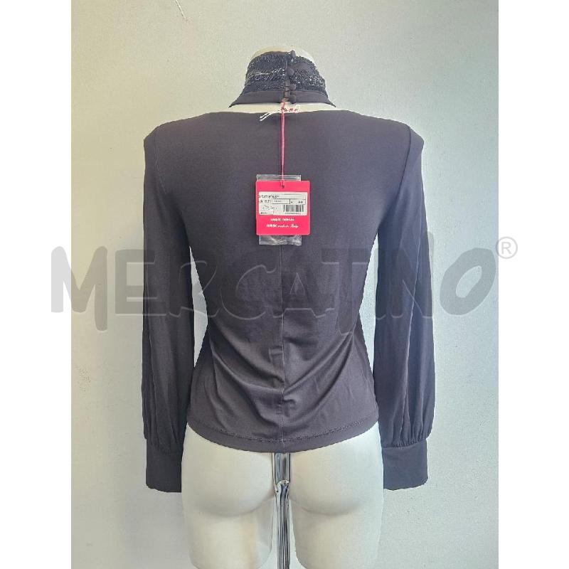 BLUSA D ANGELO MARANI MARRONE COLLO PAILLETTES  | Mercatino dell'Usato Verona fiera 3