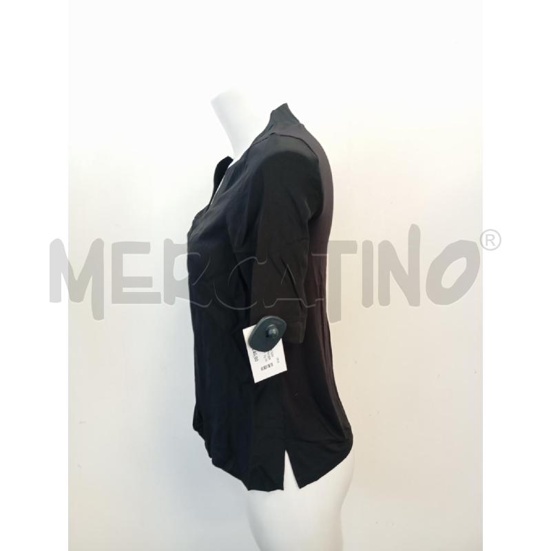 BLUSA D FALCONERI NERA SCOLLO A V SETA DAV  | Mercatino dell'Usato Verona fiera 3