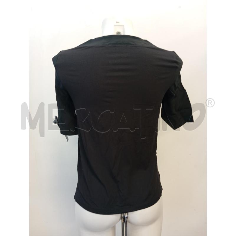 BLUSA D FALCONERI NERA SCOLLO A V SETA DAV  | Mercatino dell'Usato Verona fiera 4