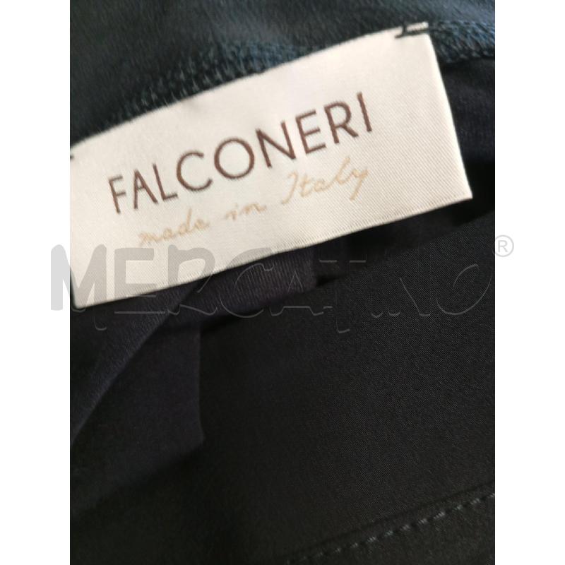 BLUSA D FALCONERI NERA SCOLLO A V SETA DAV  | Mercatino dell'Usato Verona fiera 5