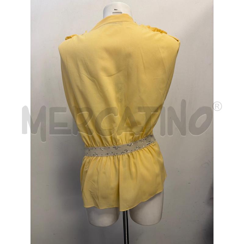 BLUSA D GIALLA PINKO CINTURA BEIGE PAILLETTES  | Mercatino dell'Usato Verona fiera 3