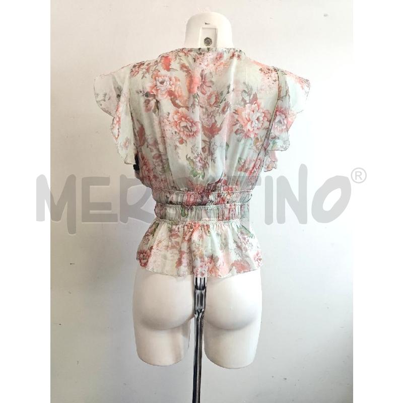 BLUSA D GUESS A BALZE ROSA VERDE ACQUA FLOREALE  | Mercatino dell'Usato Verona fiera 3