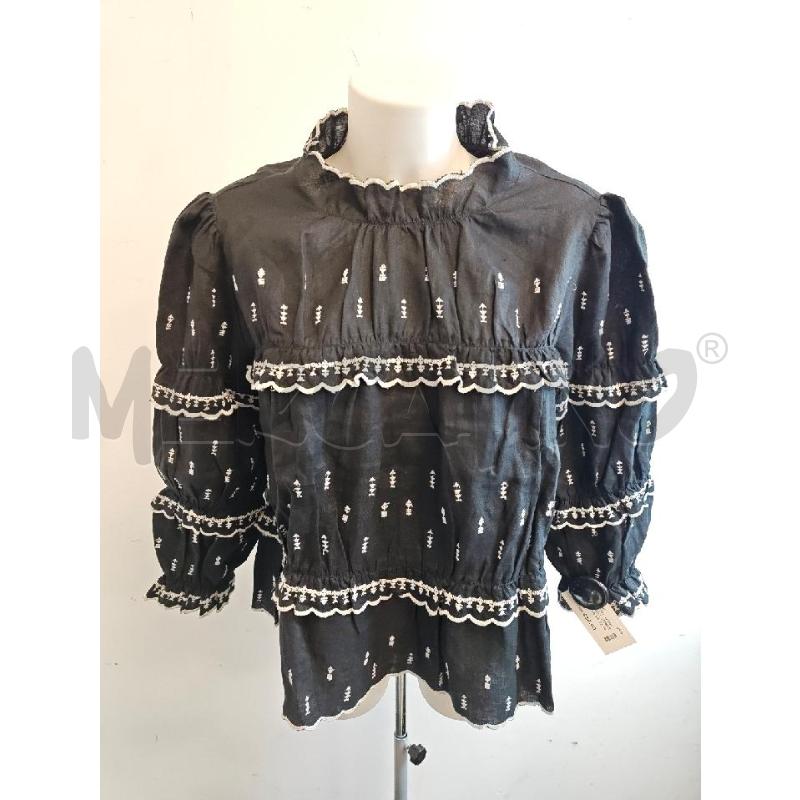 BLUSA D ISABEL MARANT NERA RICAMI BIANCHI  | Mercatino dell'Usato Verona fiera 1