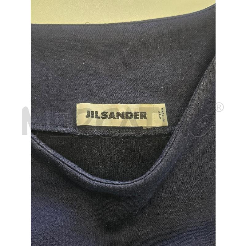 BLUSA D JIL SANDER BLU IN JERSEY  | Mercatino dell'Usato Verona fiera 4