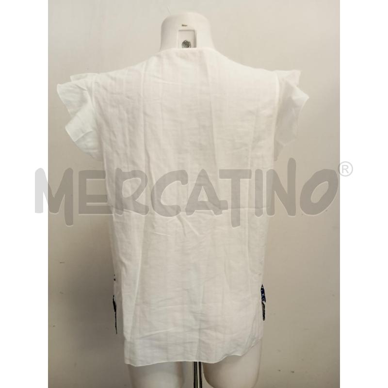 BLUSA D KRISTINA TI BIANCO BLU RICAMI | Mercatino dell'Usato Verona fiera 4