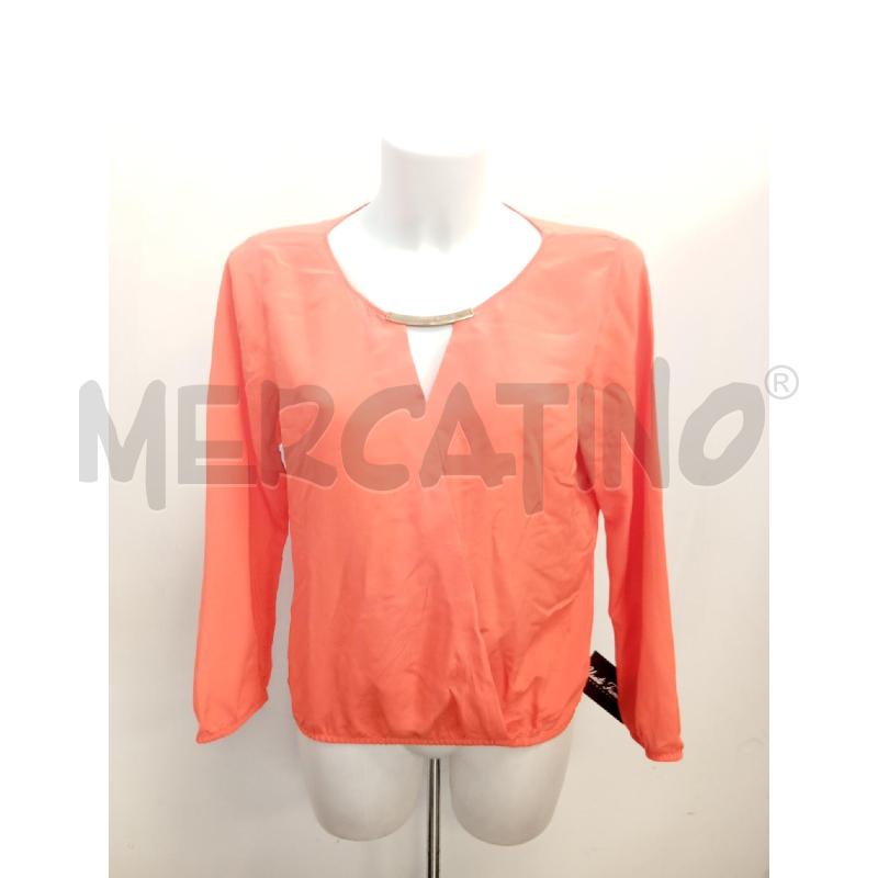 BLUSA D LUISA SPAGNOLI ARANCIO INSERTO DORATO  | Mercatino dell'Usato Verona fiera 1