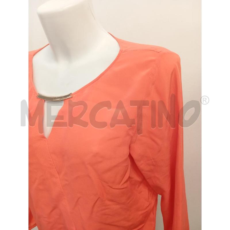 BLUSA D LUISA SPAGNOLI ARANCIO INSERTO DORATO  | Mercatino dell'Usato Verona fiera 2