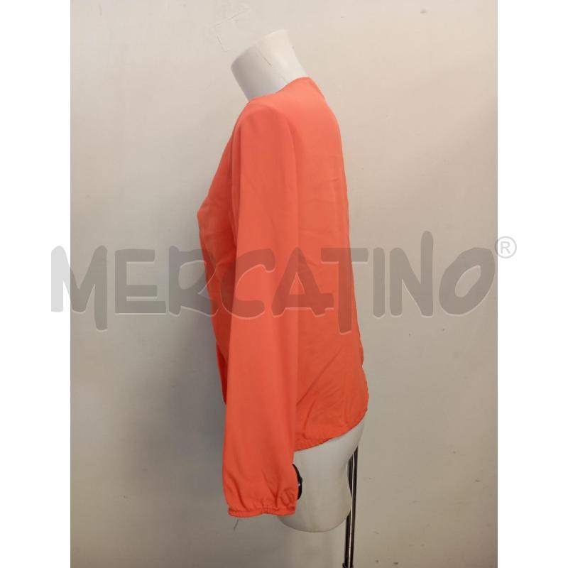 BLUSA D LUISA SPAGNOLI ARANCIO INSERTO DORATO  | Mercatino dell'Usato Verona fiera 3