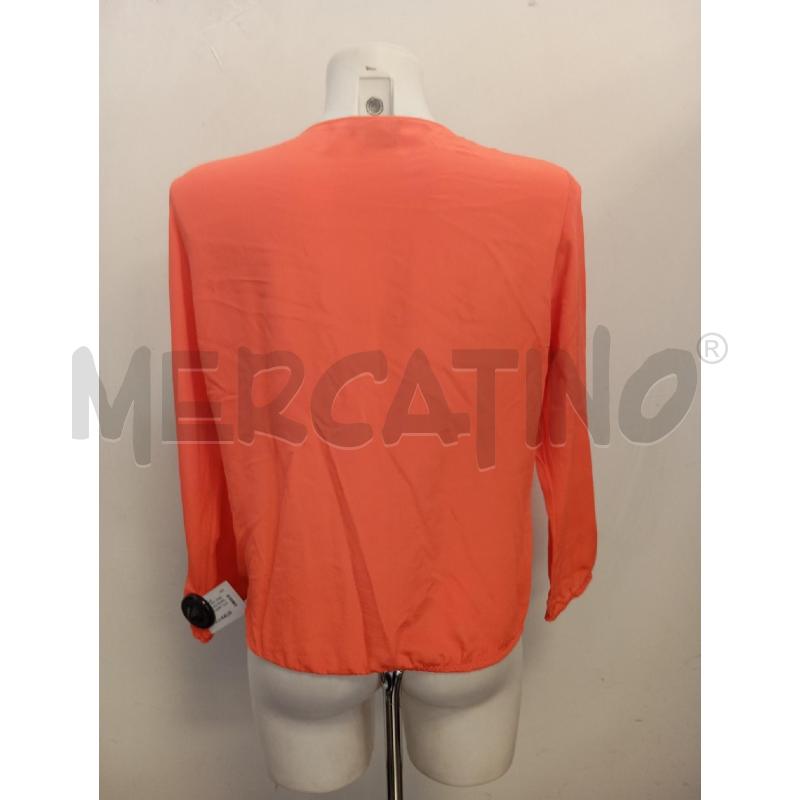 BLUSA D LUISA SPAGNOLI ARANCIO INSERTO DORATO  | Mercatino dell'Usato Verona fiera 4