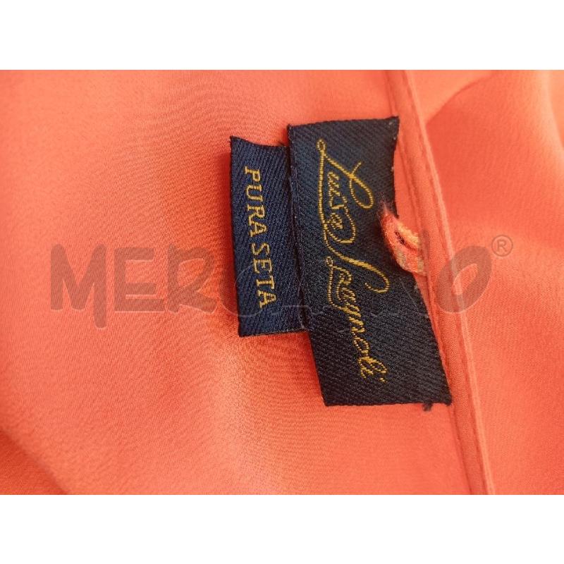 BLUSA D LUISA SPAGNOLI ARANCIO INSERTO DORATO  | Mercatino dell'Usato Verona fiera 5