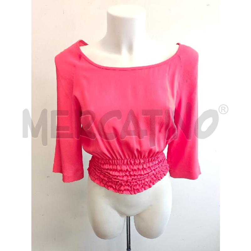 BLUSA D LUISA SPAGNOLI ROSSO FRAGOLA ARRICCIATA SOTTO | Mercatino dell'Usato Verona fiera 1