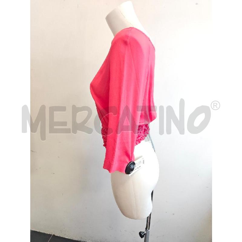 BLUSA D LUISA SPAGNOLI ROSSO FRAGOLA ARRICCIATA SOTTO | Mercatino dell'Usato Verona fiera 2