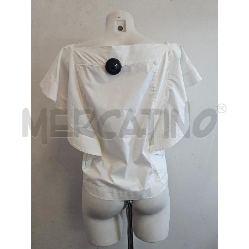 BLUSA D RAME BIANCA BORDO ORLO | Mercatino dell'Usato Verona fiera 3