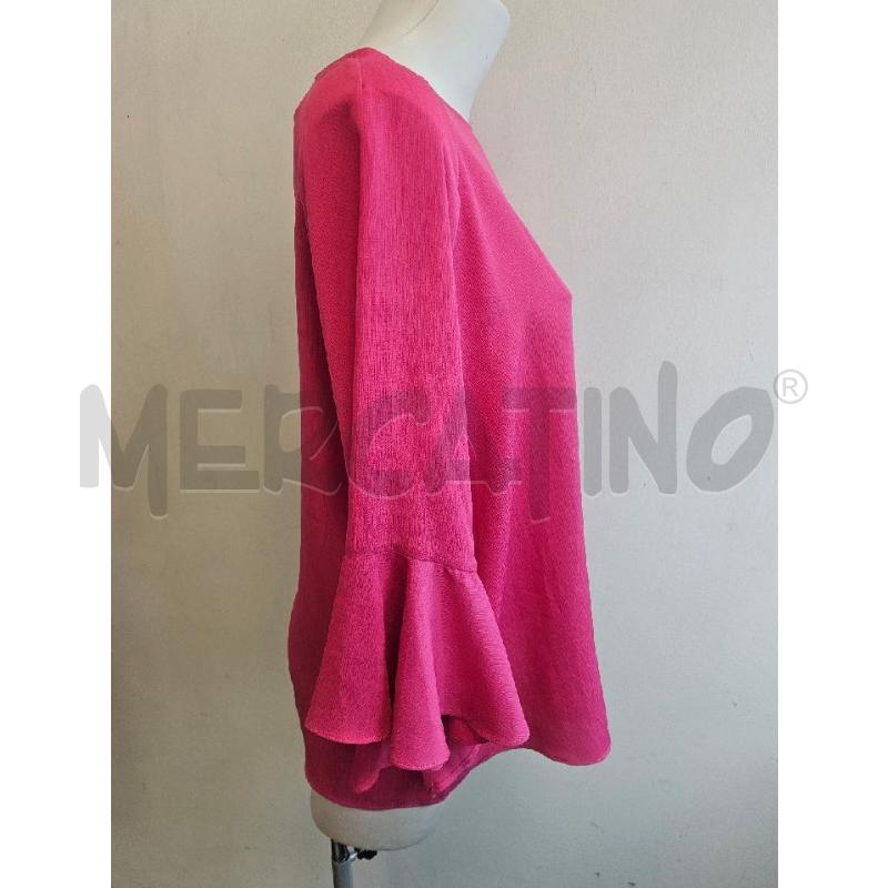BLUSA D TRUSSARDI FUCSIA ROSA MANICA A CAMPANA  | Mercatino dell'Usato Verona fiera 2
