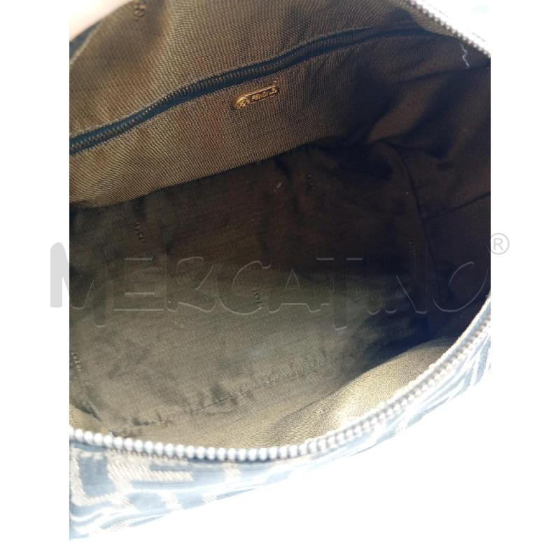 BORSA A MANO FENDI SAS ZUCCA CANVAS E MANICO PELLE MARRONE | Mercatino dell'Usato Verona fiera 3