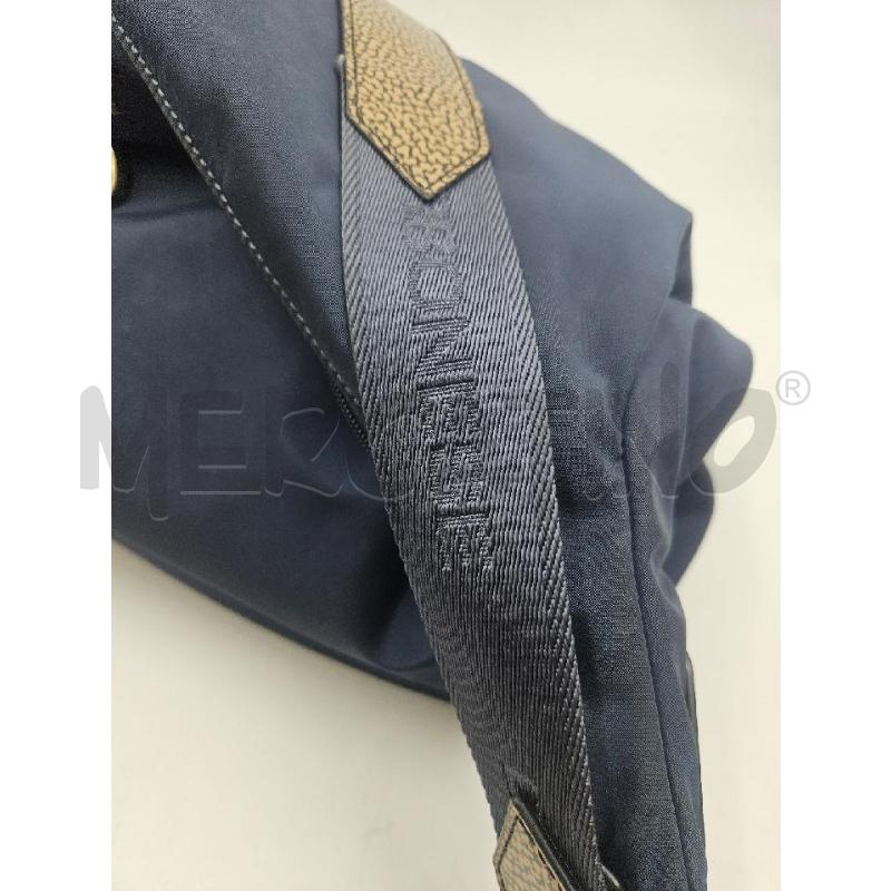 BORSA A SPALLA BORBONESE IN TELA BLU  | Mercatino dell'Usato Verona fiera 2