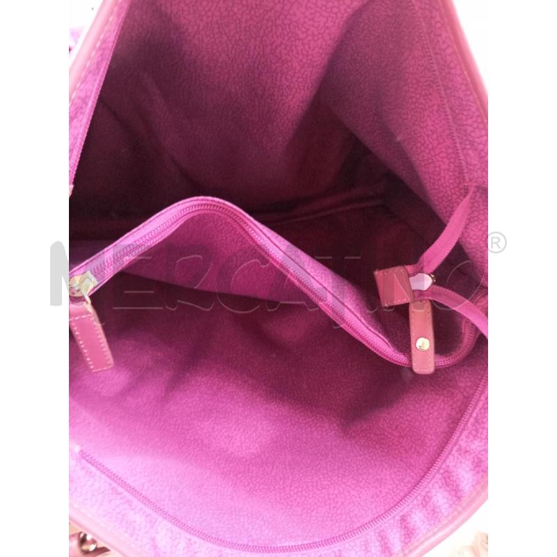BORSA A SPALLA BORBONESE NYLON FUCSIA | Mercatino dell'Usato Verona fiera 3