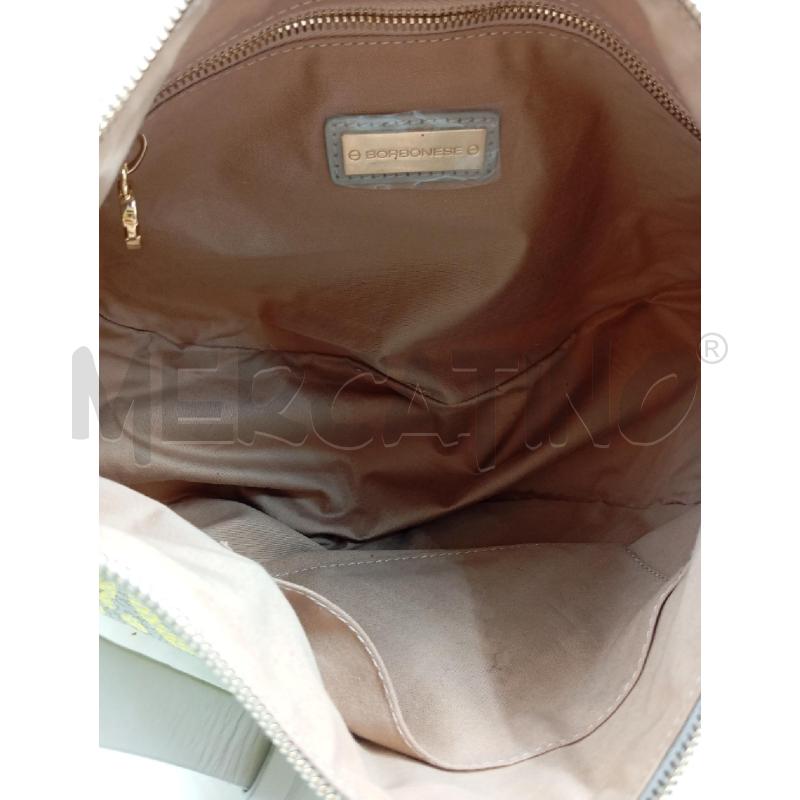 BORSA A SPALLA BORBONESE ZEBRATA GIALLO GRIGIO | Mercatino dell'Usato Verona fiera 3