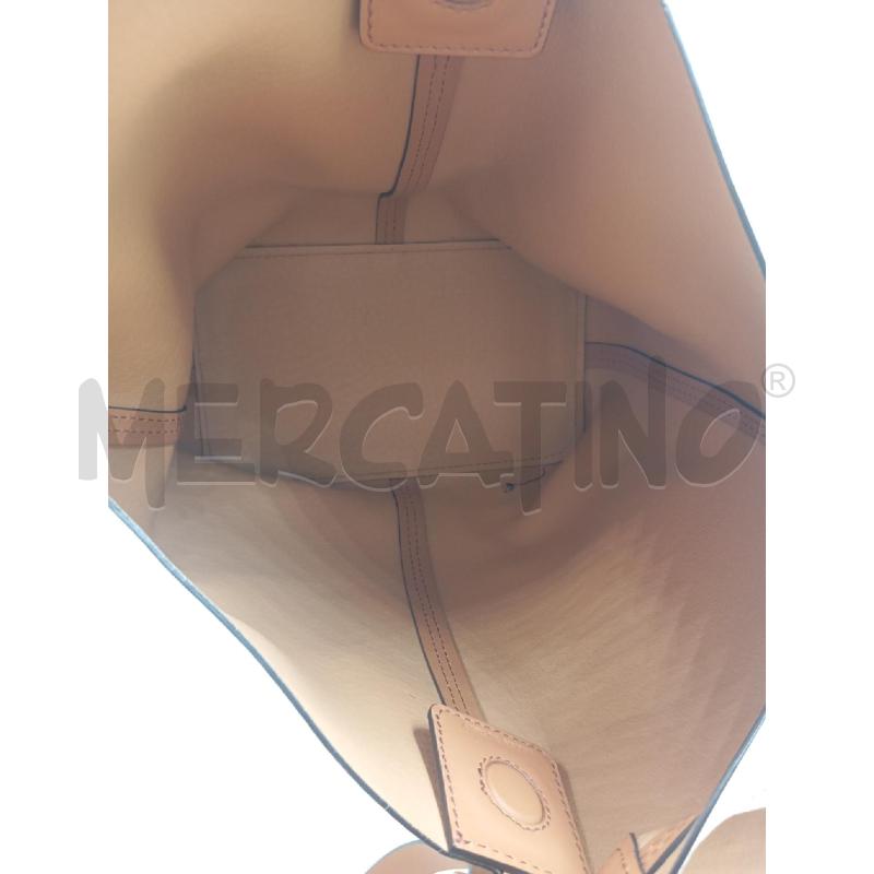 BORSA A SPALLA CHIARINI BIANCO INSERTI CUOIO | Mercatino dell'Usato Verona fiera 4