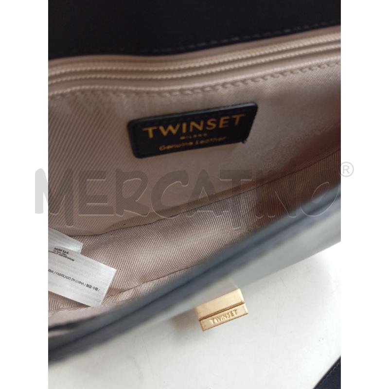 BORSA A TRACOLLA TWIN SET NERA PELLE | Mercatino dell'Usato Verona fiera 3
