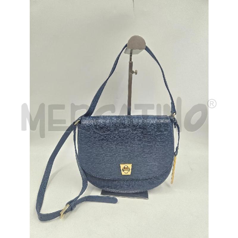 BORSA CROMIA PELLE BLU  | Mercatino dell'Usato Verona fiera 1