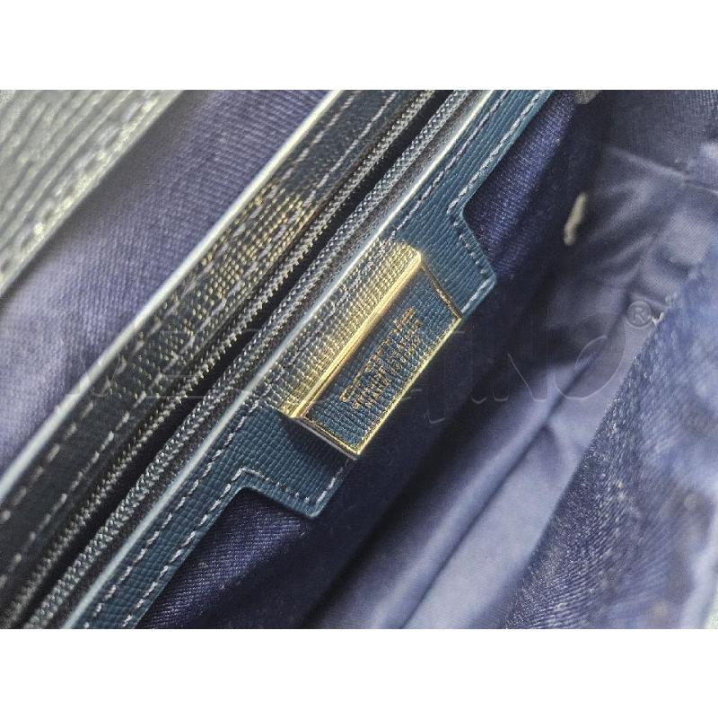 BORSA CROMIA PELLE BLU  | Mercatino dell'Usato Verona fiera 3