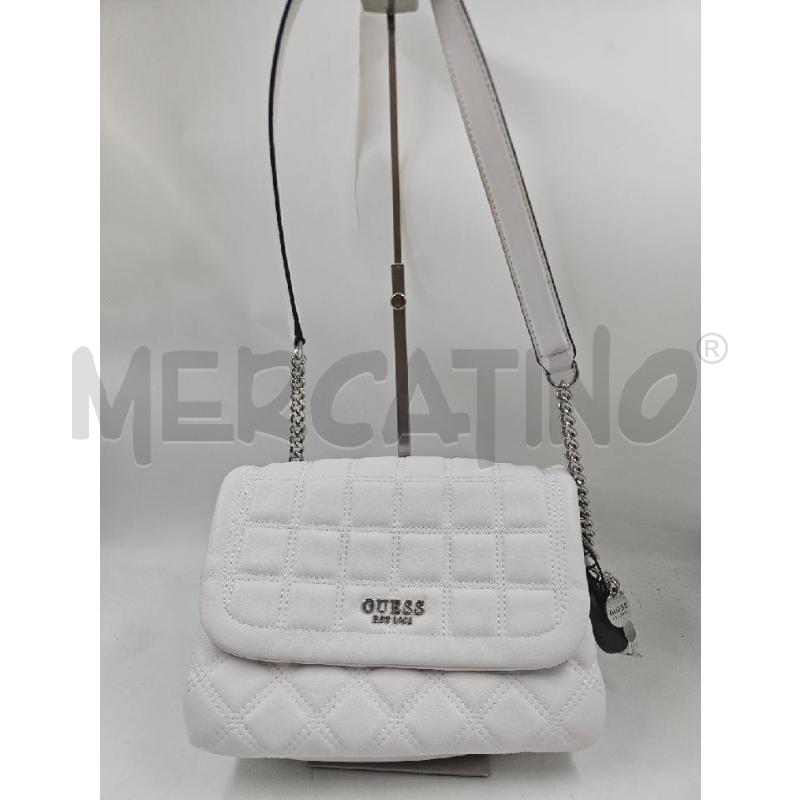 BORSA DONNA GUESS BIANCA ECOPELLE  | Mercatino dell'Usato Verona fiera 1