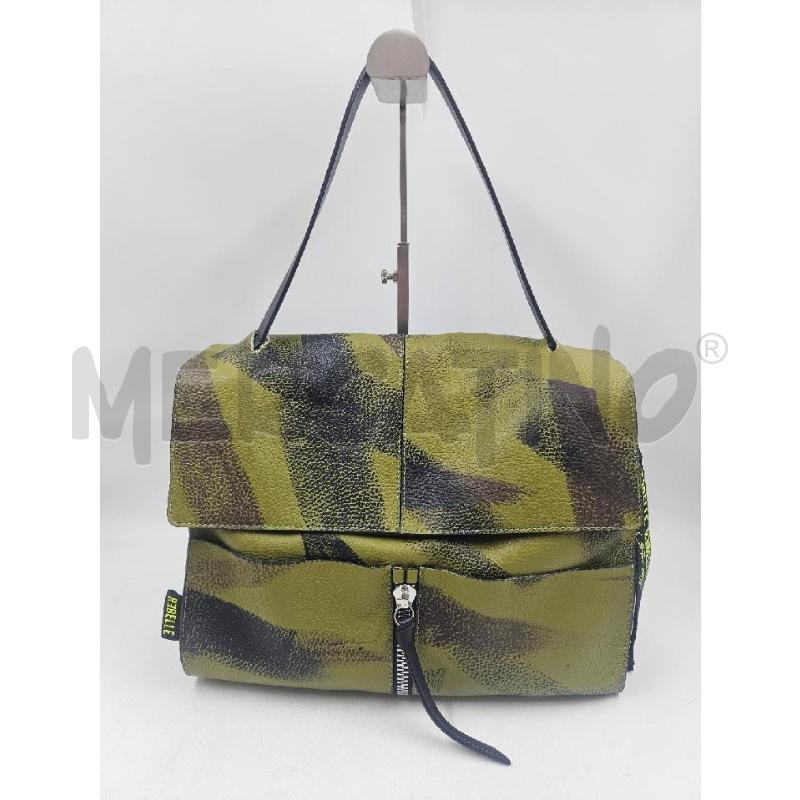 BORSA DONNA REBELLE VERDE MILITARE CERNIERA DAV  | Mercatino dell'Usato Verona fiera 1