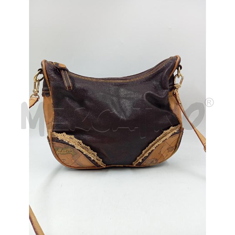 BORSA D ALVIERO MARTINI MARRONE INSERI GEO  | Mercatino dell'Usato Verona fiera 2