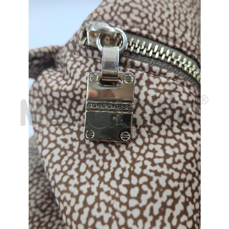 BORSA D BORBONESE A SPALLA HOBO STAMPA MARRONE  | Mercatino dell'Usato Verona fiera 3