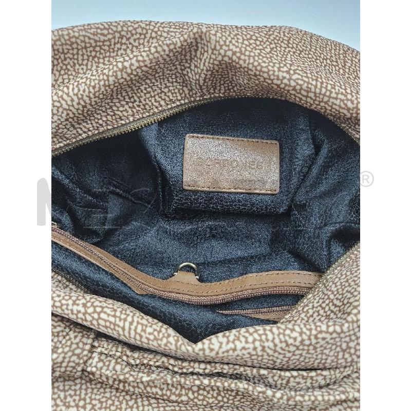 BORSA D BORBONESE A SPALLA HOBO STAMPA MARRONE  | Mercatino dell'Usato Verona fiera 5