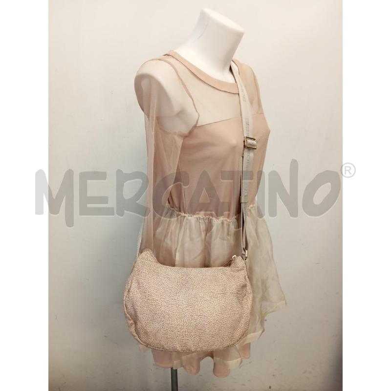 BORSA D BORBONESE BEIGE NYLON STAMPA TAPIRO  | Mercatino dell'Usato Verona fiera 1
