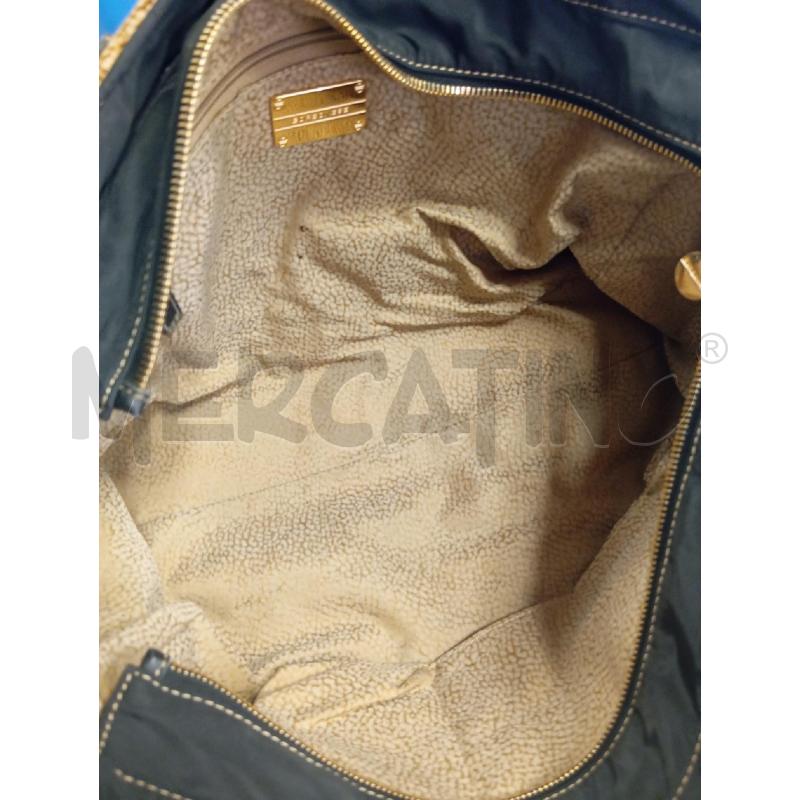 BORSA D BORBONESE NERA NYLON INSERTO STAMPA TAPIRO  | Mercatino dell'Usato Verona fiera 3