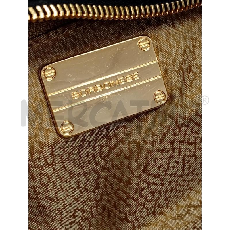 BORSA D BORBONESE NERA NYLON INSERTO STAMPA TAPIRO  | Mercatino dell'Usato Verona fiera 4