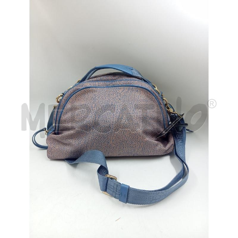 BORSA D BORBONESE ROSA AZZURRA STAMPA TAPIRO  | Mercatino dell'Usato Verona fiera 2