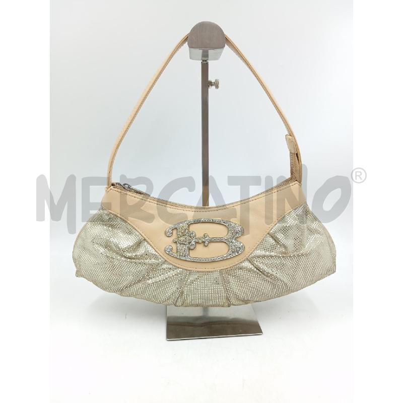 BORSA D BRACCIALINI BEIGE LETTERA STRASS  | Mercatino dell'Usato Verona fiera 1