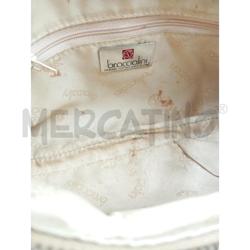 BORSA D BRACCIALINI BEIGE LETTERA STRASS  | Mercatino dell'Usato Verona fiera 3