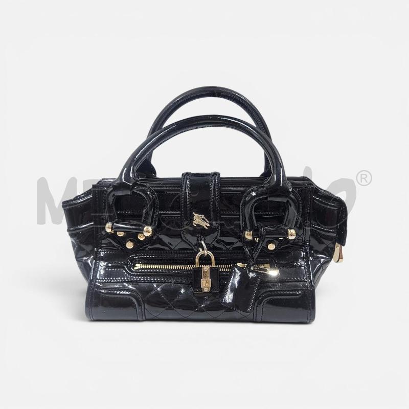 BORSA D BURBERRY MANOR IN VERNICE NERA TRAPUNTATA  | Mercatino dell'Usato Verona fiera 1