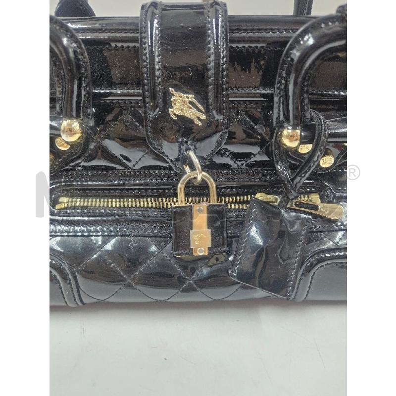 BORSA D BURBERRY MANOR IN VERNICE NERA TRAPUNTATA  | Mercatino dell'Usato Verona fiera 2