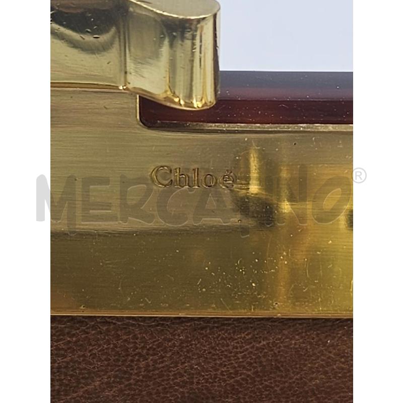 BORSA D CHLOÈ CHIUSURA RIGIDA CAMMELLO CATENA DOR MARRONE  | Mercatino dell'Usato Verona fiera 4