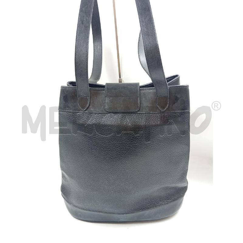 BORSA D CHRISTIAN DIOR A SECCHIELLO PELLE NERA VINTAGE  | Mercatino dell'Usato Verona fiera 2