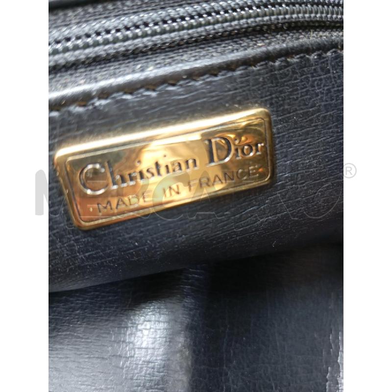 BORSA D CHRISTIAN DIOR A SECCHIELLO PELLE NERA VINTAGE  | Mercatino dell'Usato Verona fiera 3