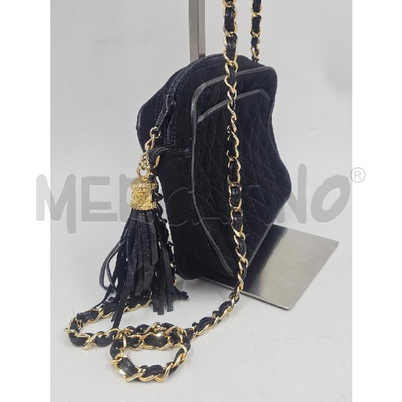 BORSA D COSCI NERA TRAPUNTATA  | Mercatino dell'Usato Verona fiera 2